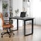 Flash Furniture Redmond 48x24 Conf Tbl w/1in. Thick Dbl Sided Laminate Tbl Top w/PVC and U-Frame Steel Bse, Gry Oak MT-M4824-LTGRY-UBF-GG - alternate 1